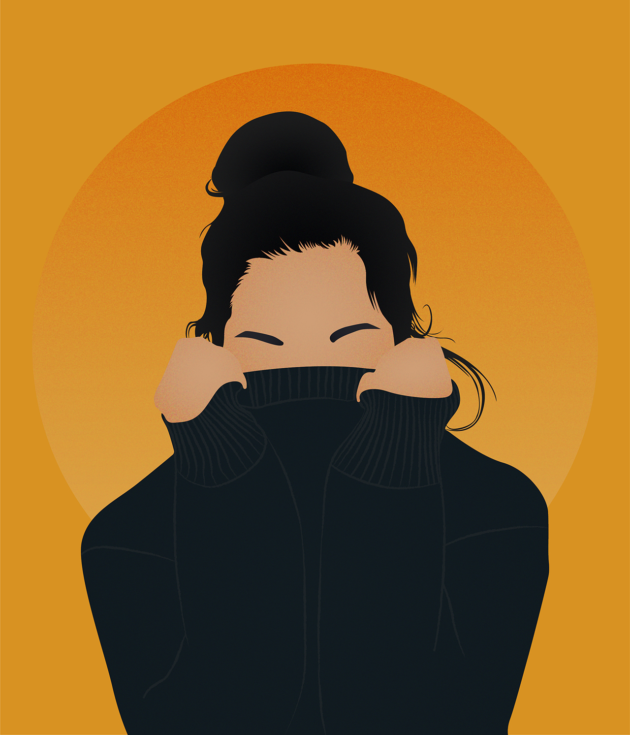 Minimalist Vector Portrait